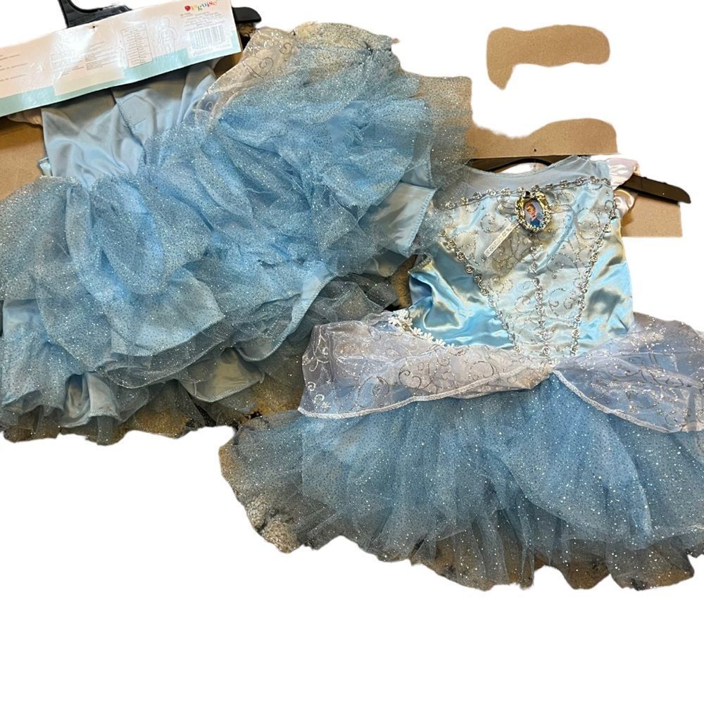 (2) TWIN Disney Baby Cinderella Costumes Sz 6mo+ baby princess dresses NWT🏷 - Picture 4 of 16